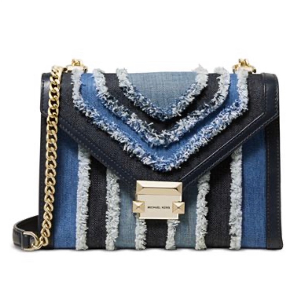 Michael Kors Whitney Denim Shoulder Purse
